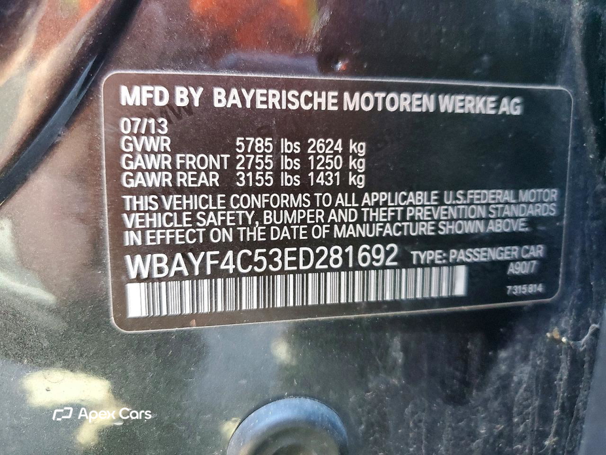BMW Series 7 2014