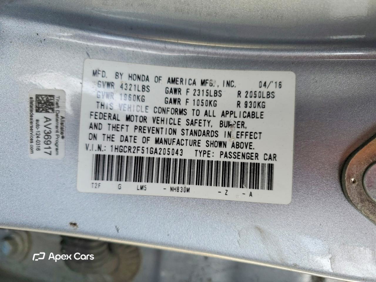 Honda Accord 2016