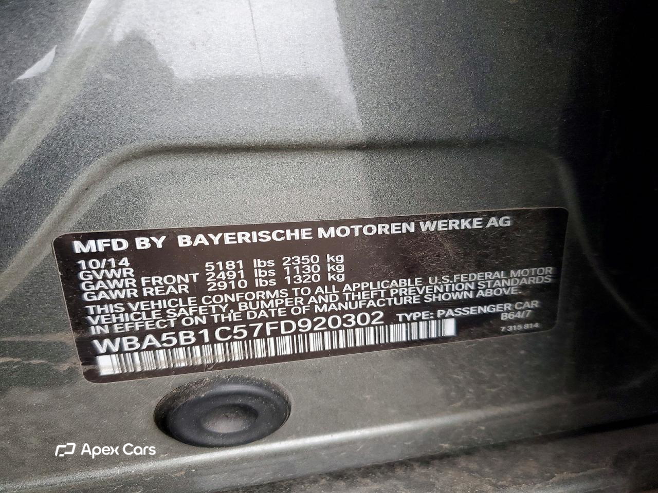 BMW Series 5 2015