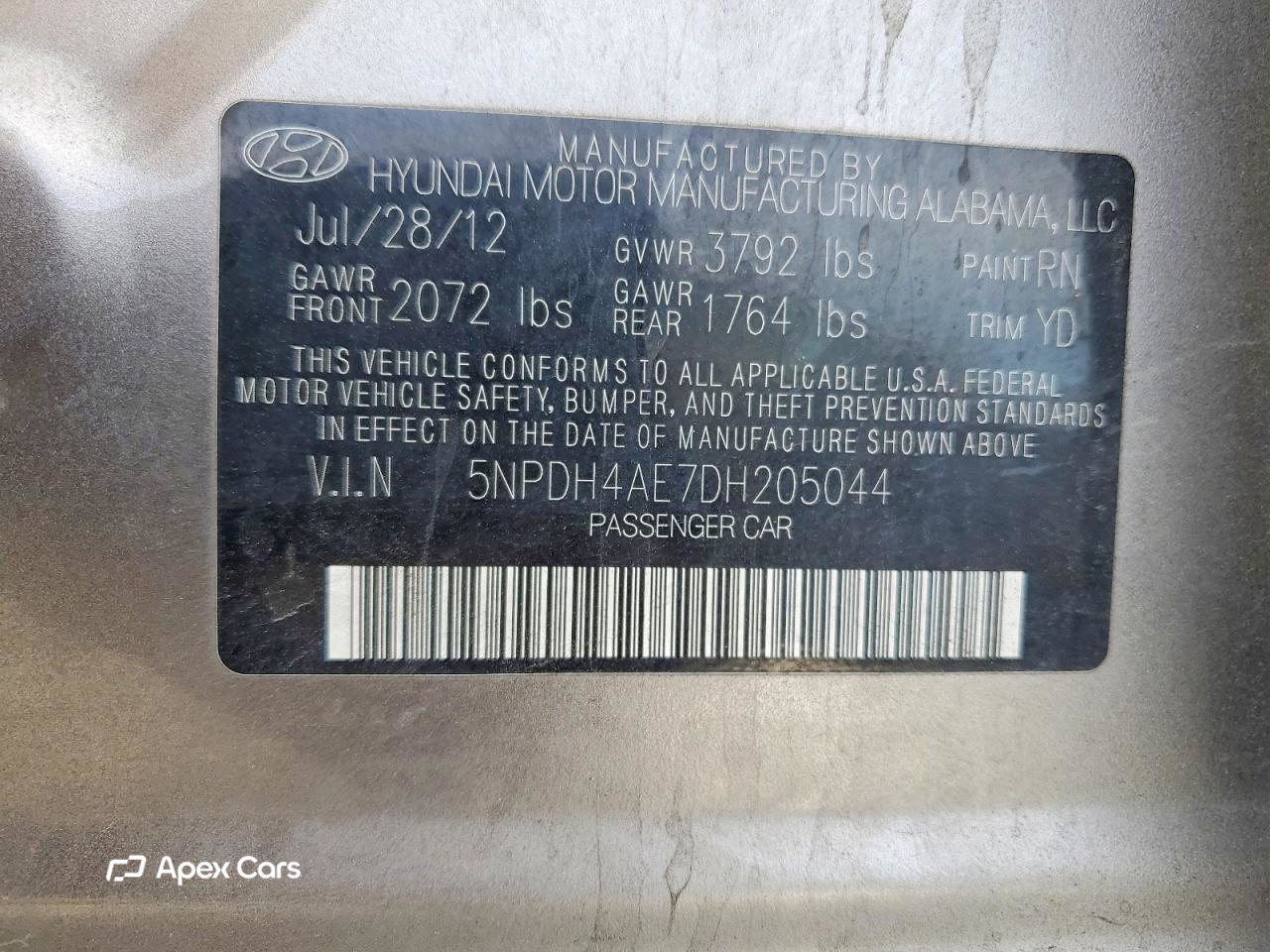 Hyundai Elantra 2013