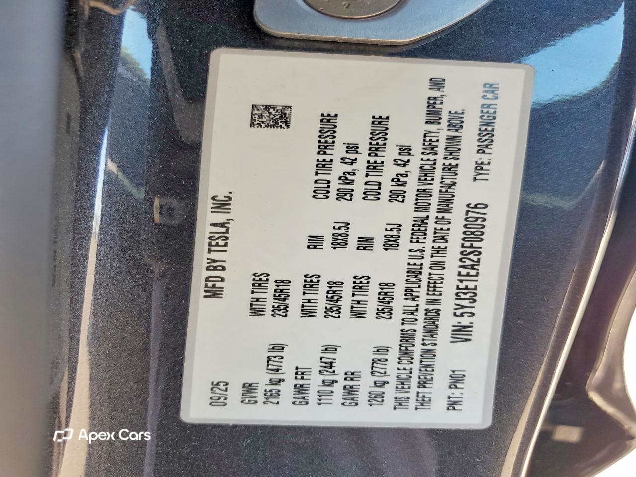 Tesla Model 3 2025