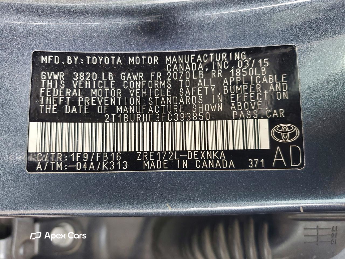 Toyota Corolla 2015