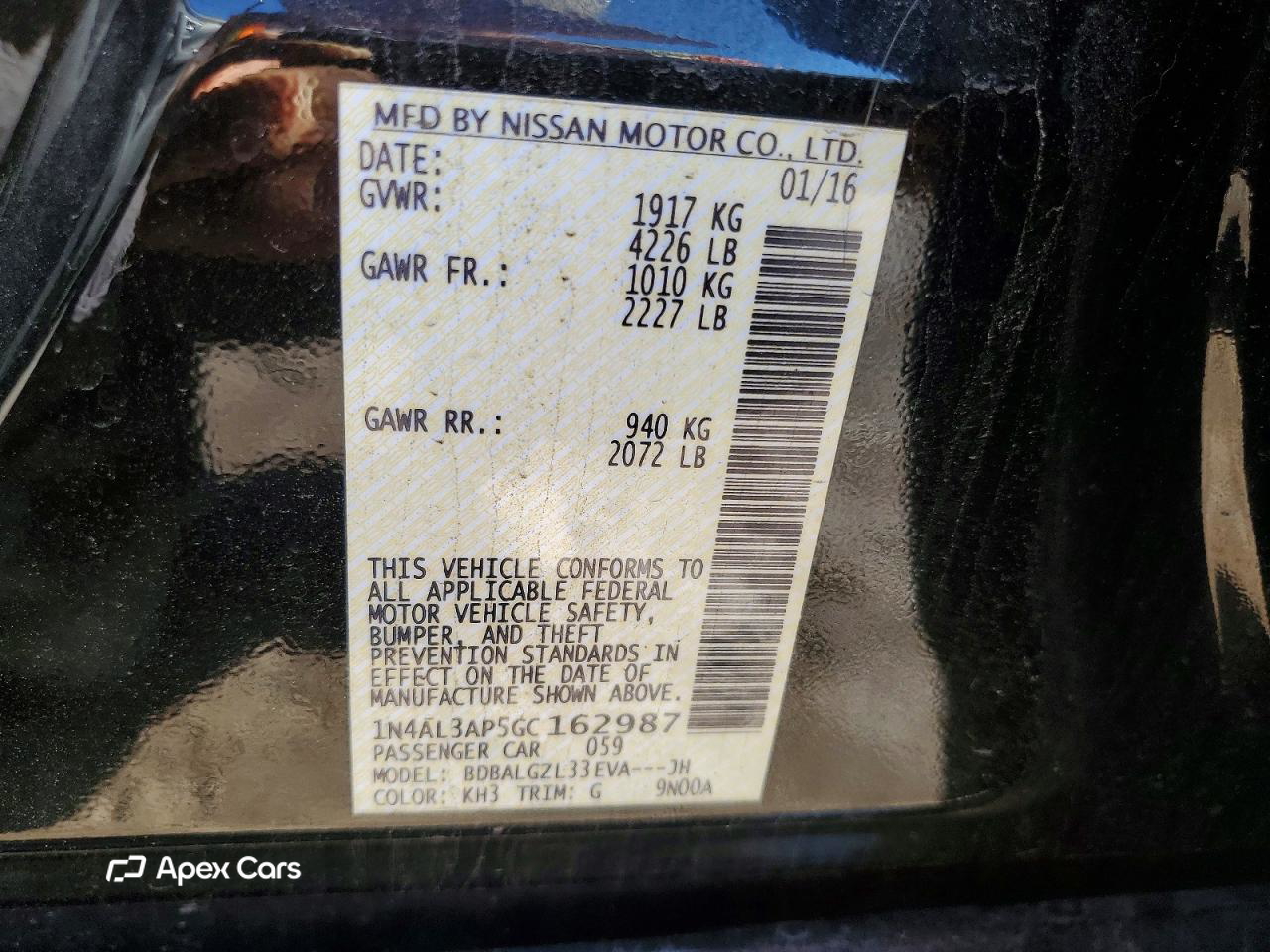 Nissan Altima 2016