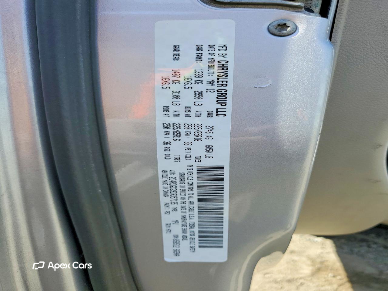 Dodge Caravan 2012