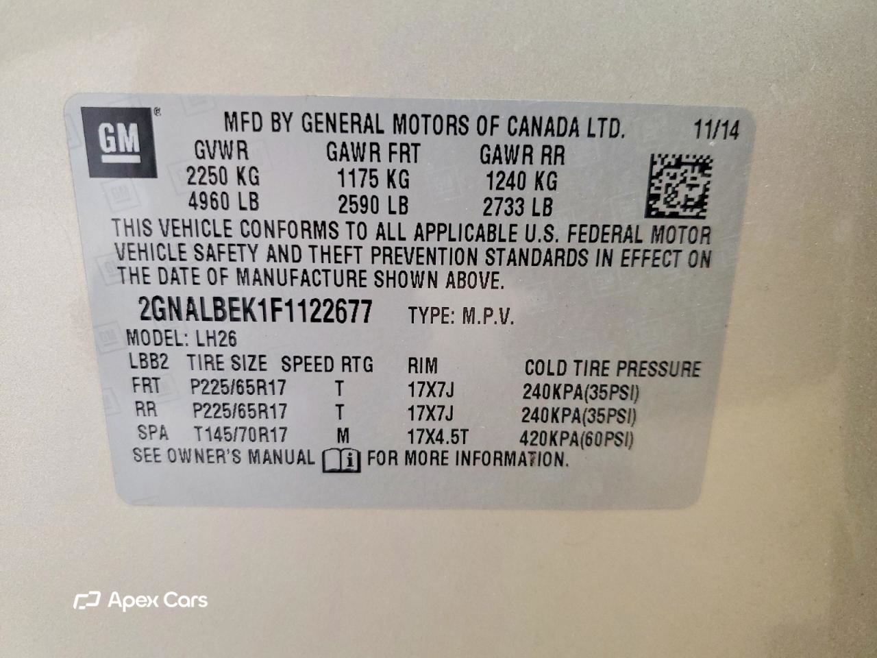 Chevrolet Equinox 2015