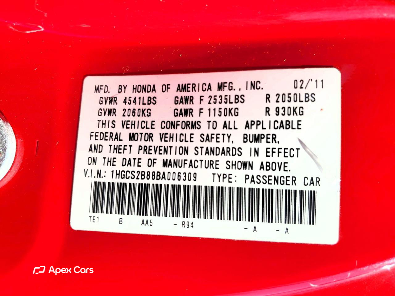 Honda Accord 2011