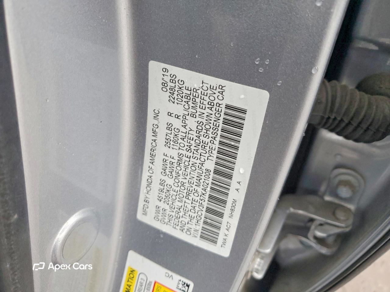Honda Accord 2019