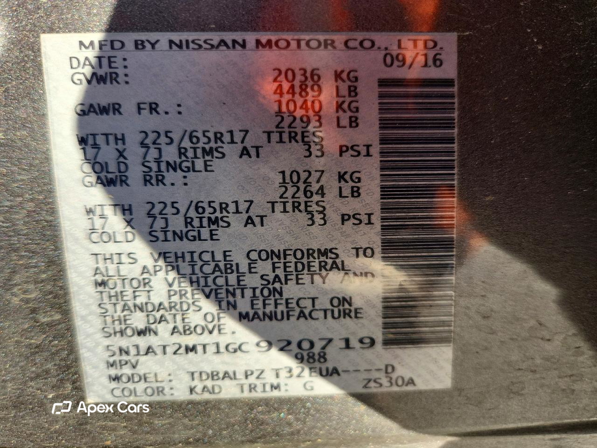 Nissan Rogue 2016