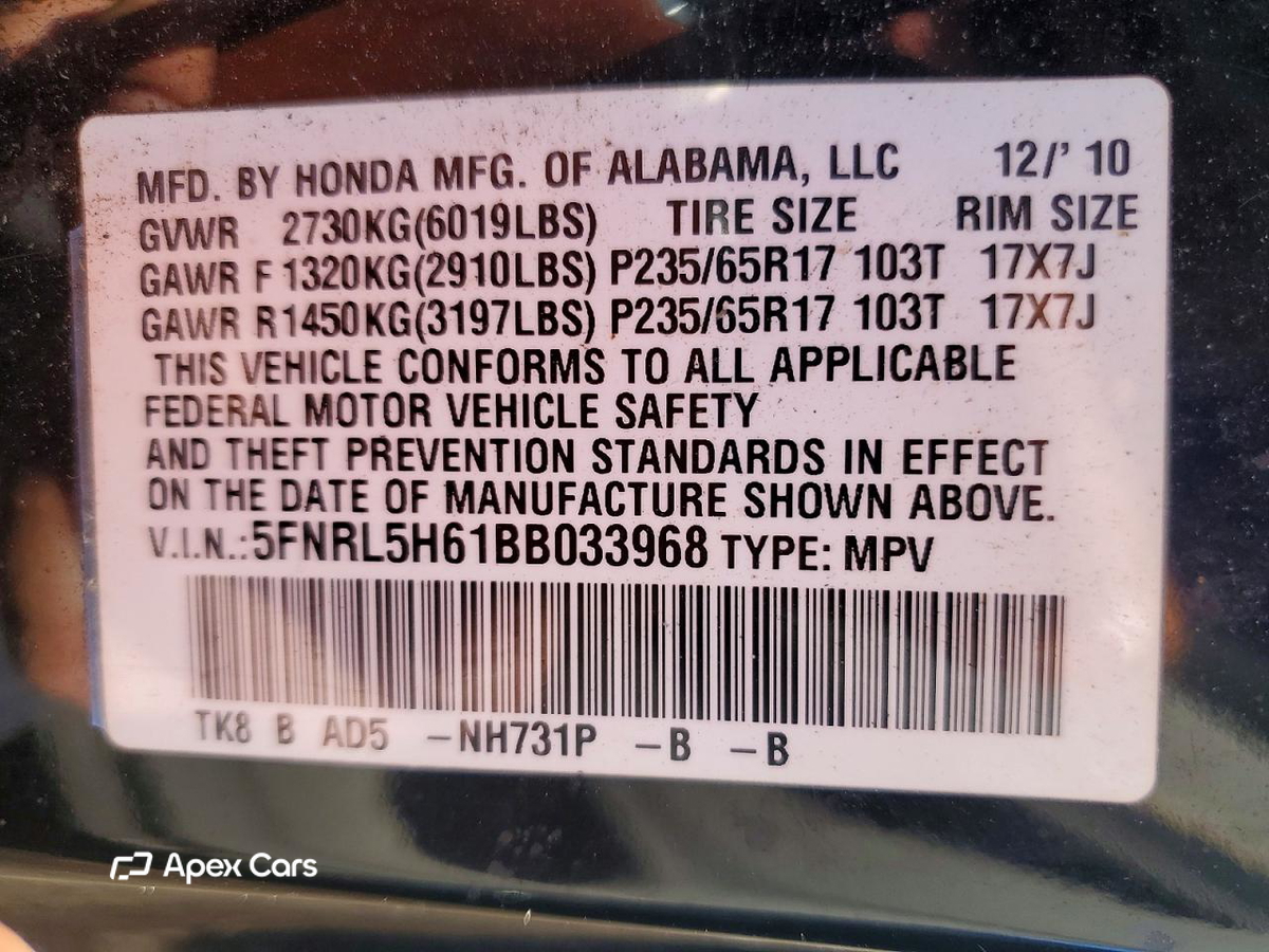 Honda Odyssey 2011
