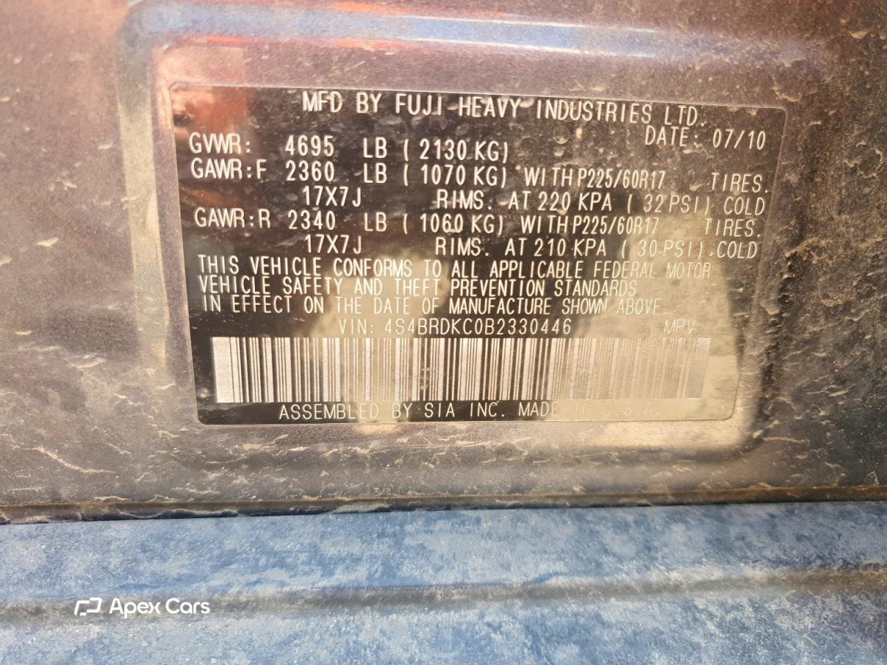 Subaru Outback 2011