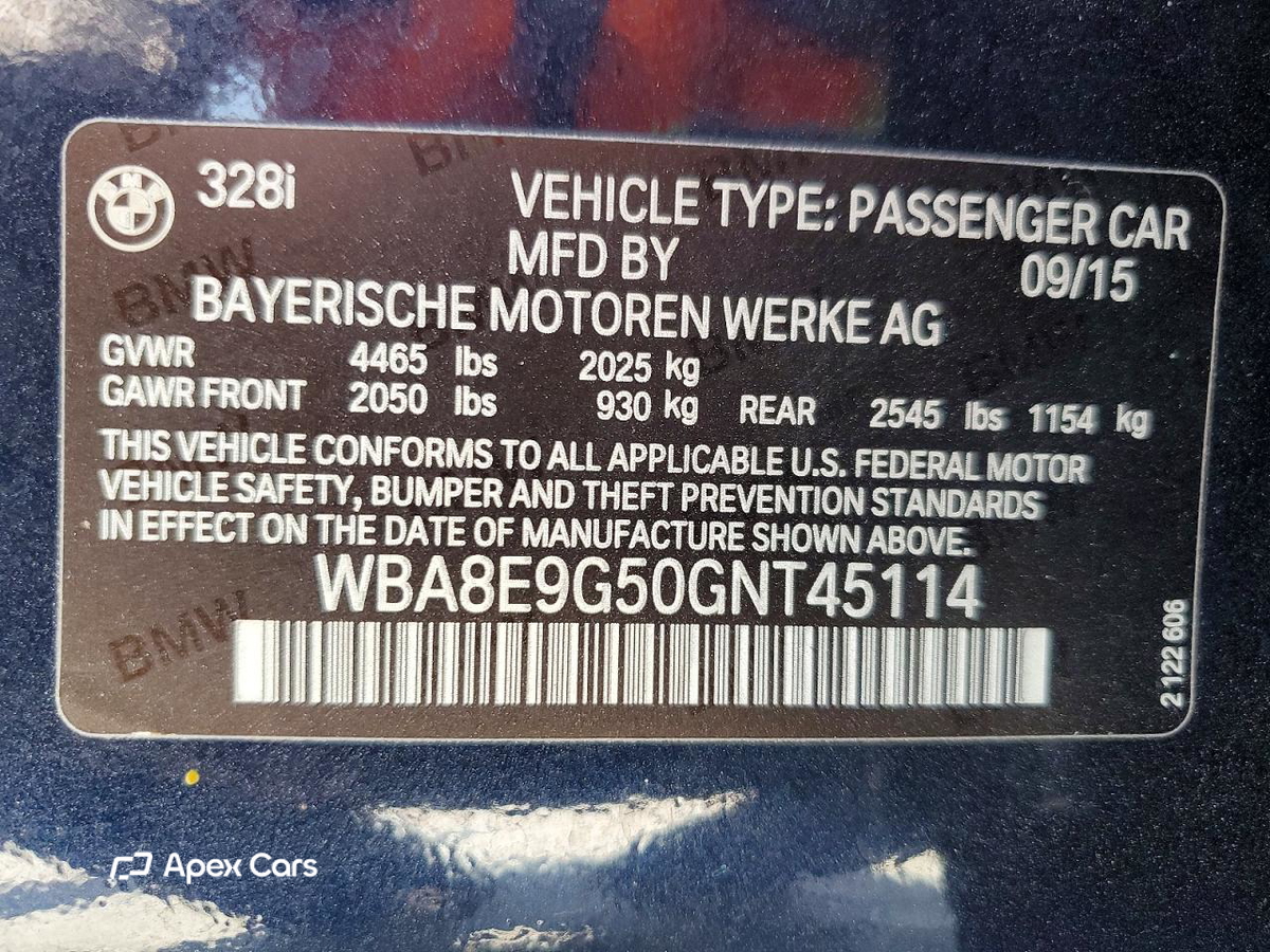 BMW Series 3 2016