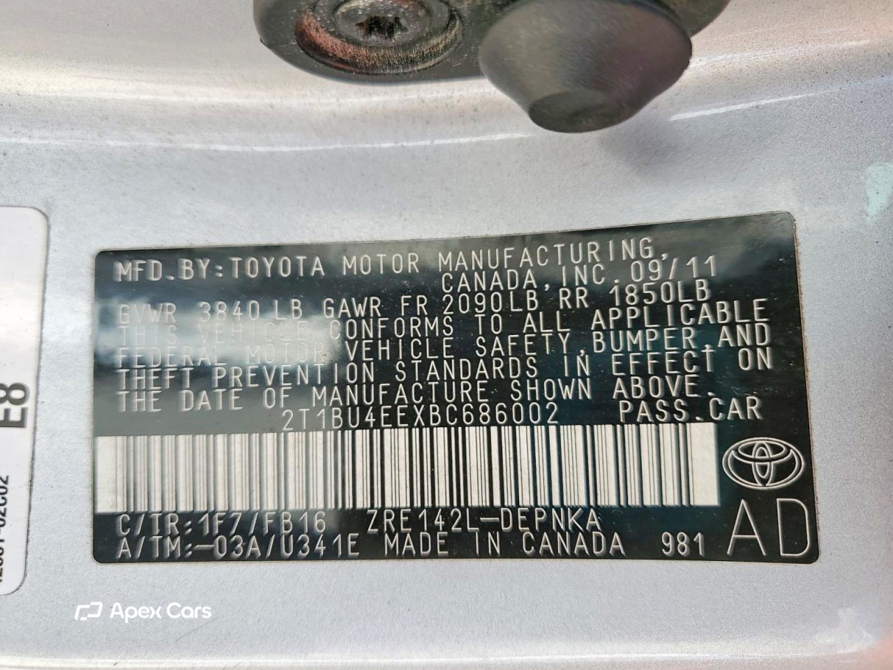 Toyota Corolla 2011