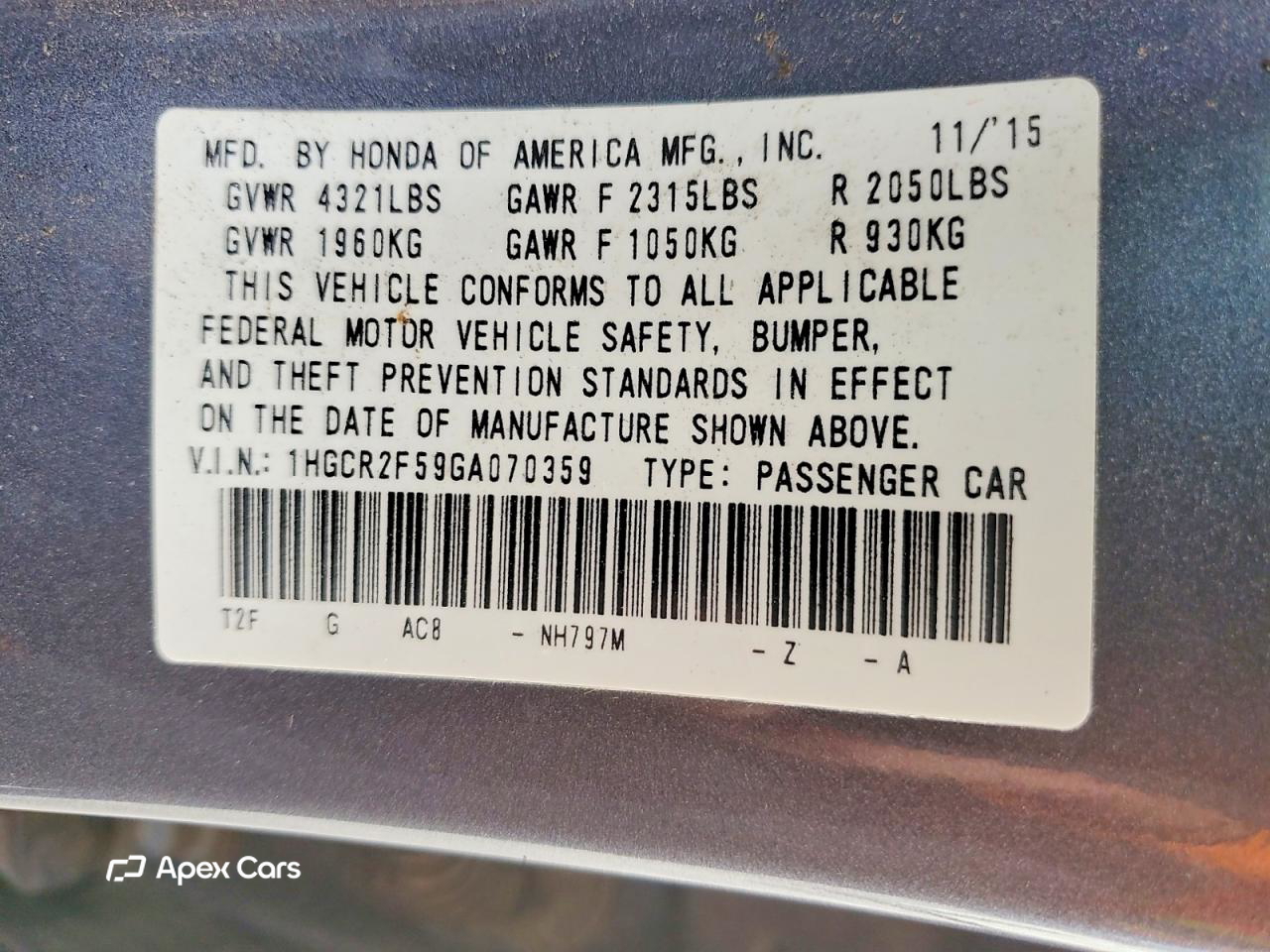 Honda Accord 2016