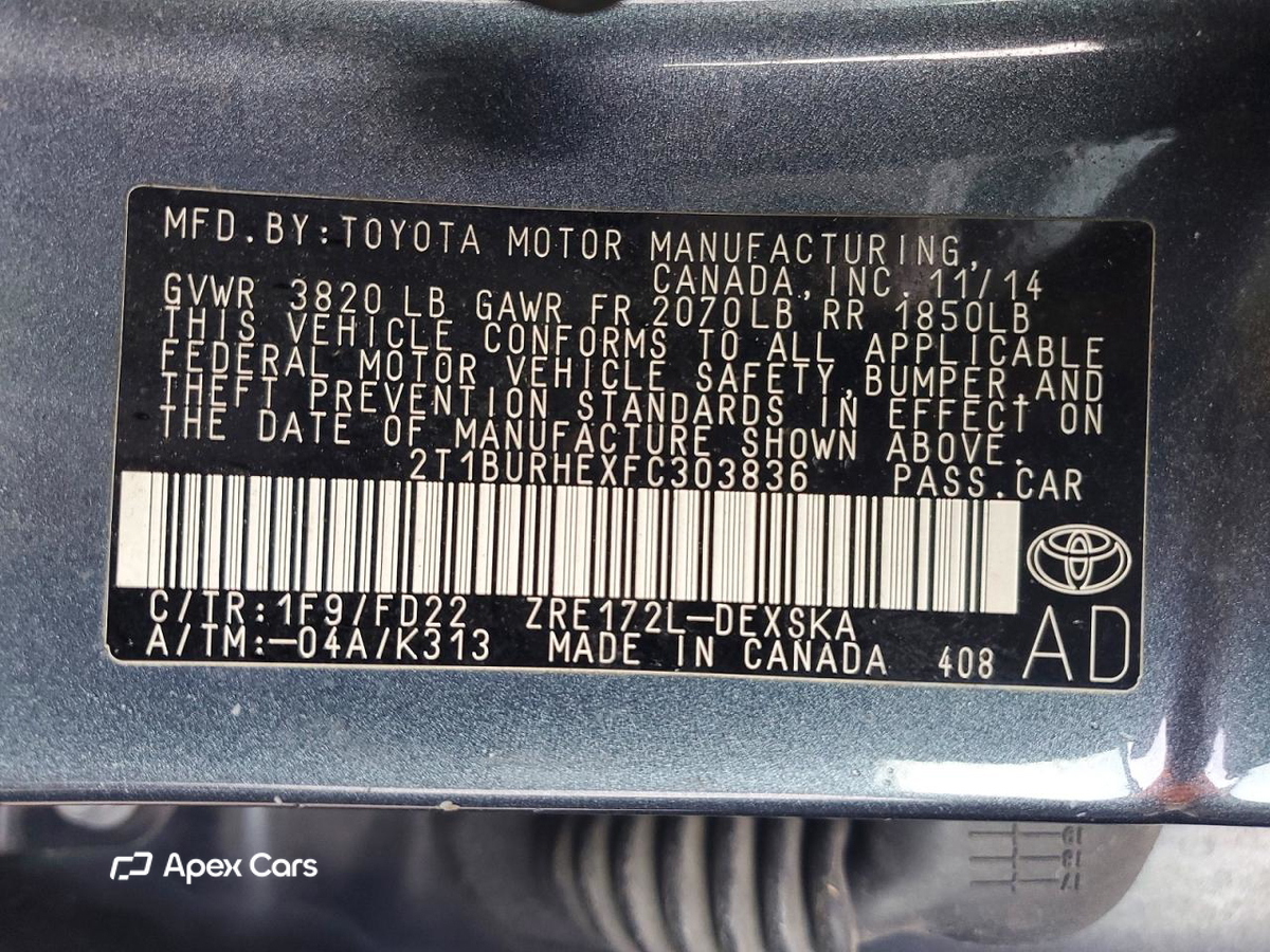 Toyota Corolla 2015