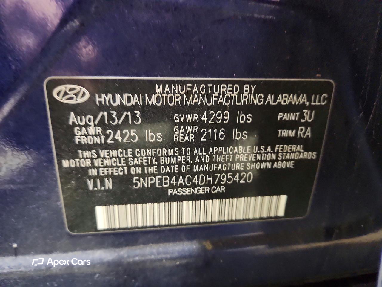 Hyundai Sonata 2013