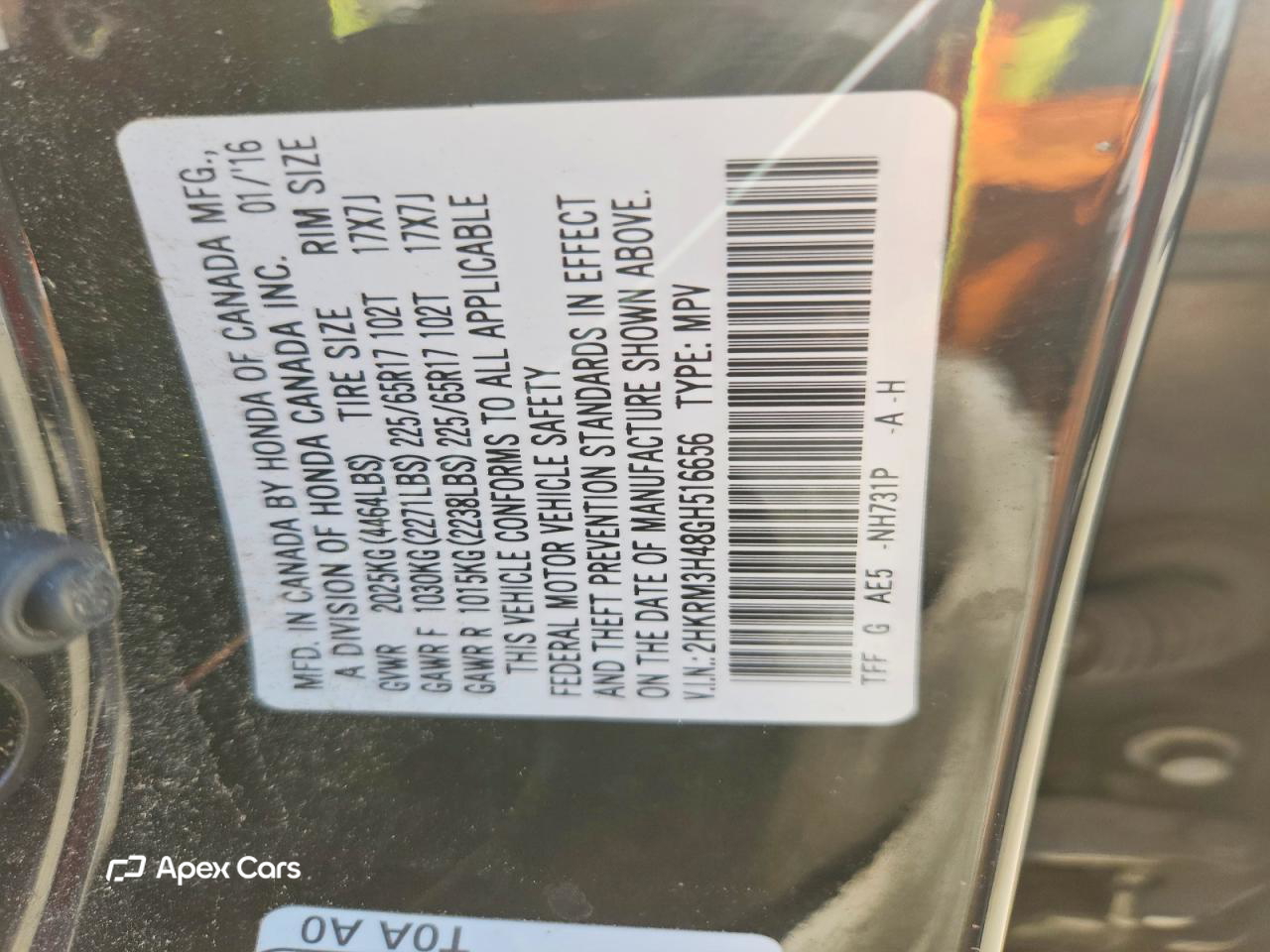 Honda CR-V 2016