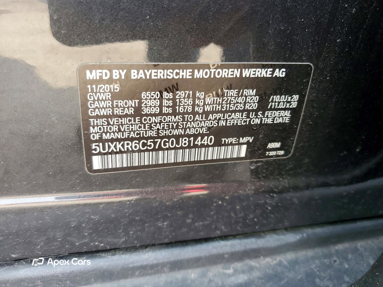 BMW X5 2016