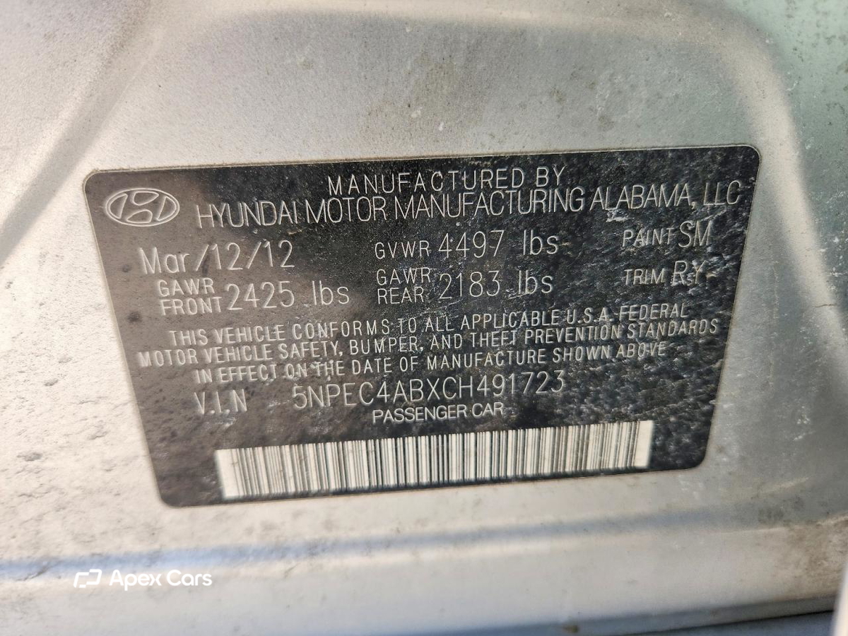 Hyundai Sonata 2012