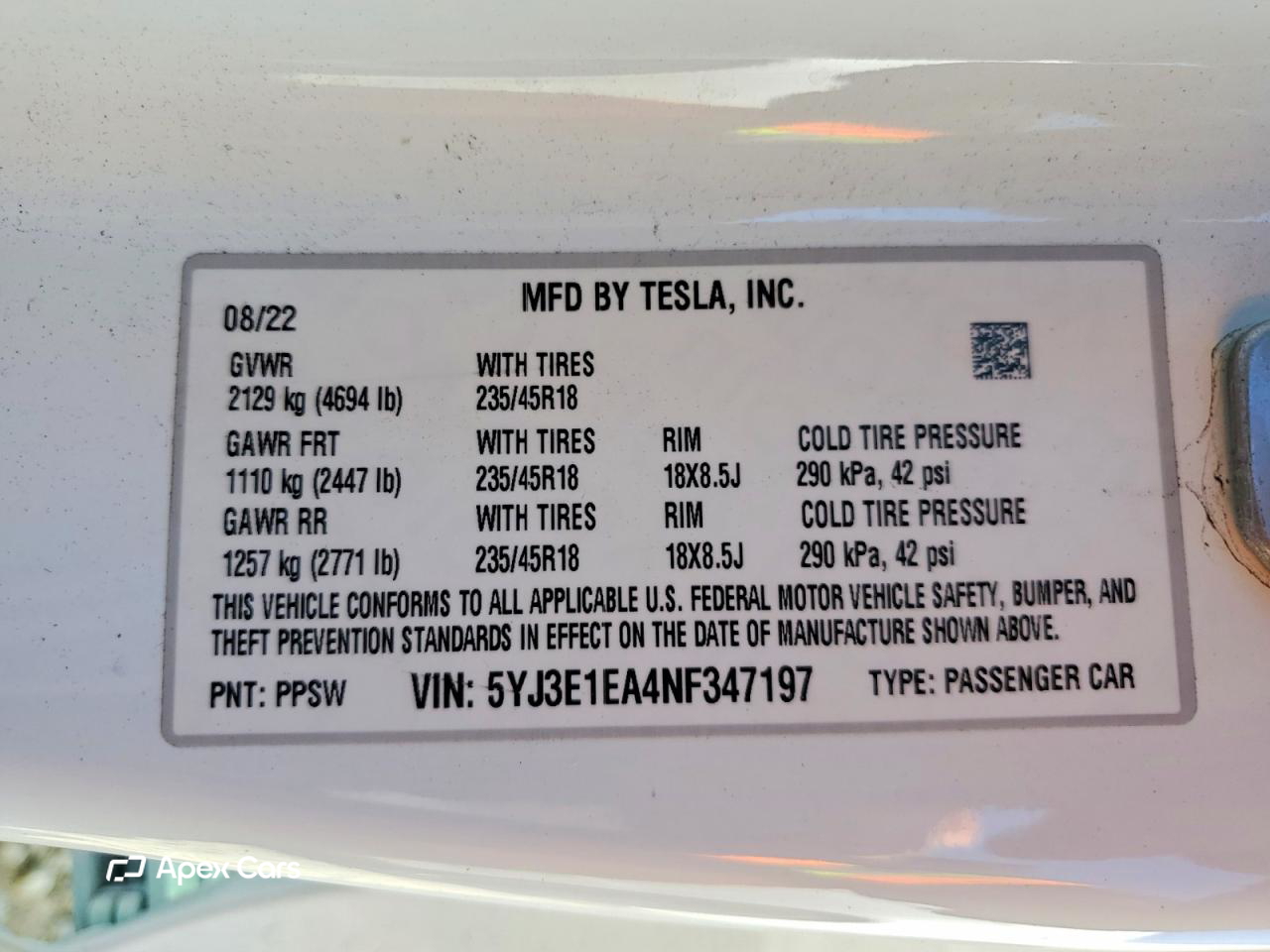 Tesla Model 3 2022