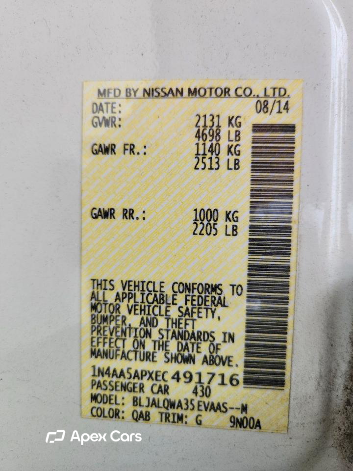 Nissan Maxima 2014