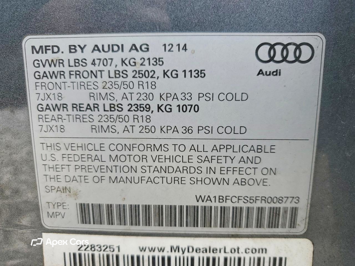 Audi Q3 2015