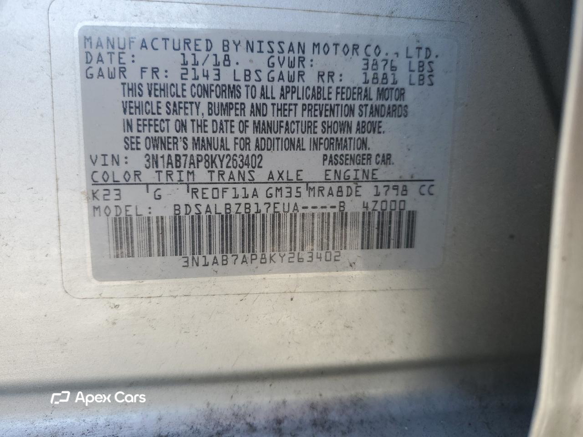 Nissan Sentra 2019
