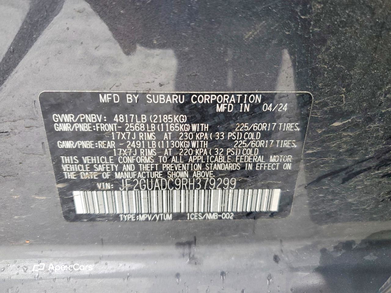 Subaru XV 2024