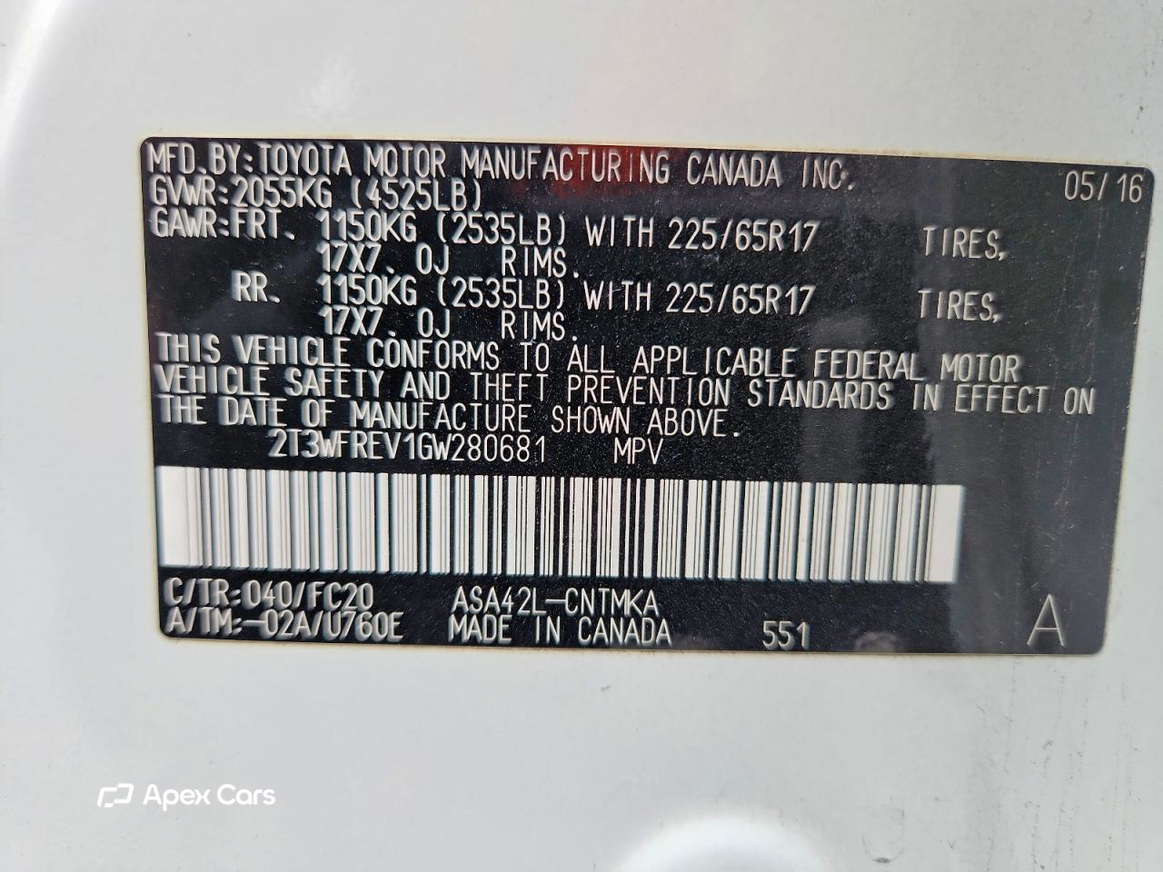 Toyota RAV 4 2016
