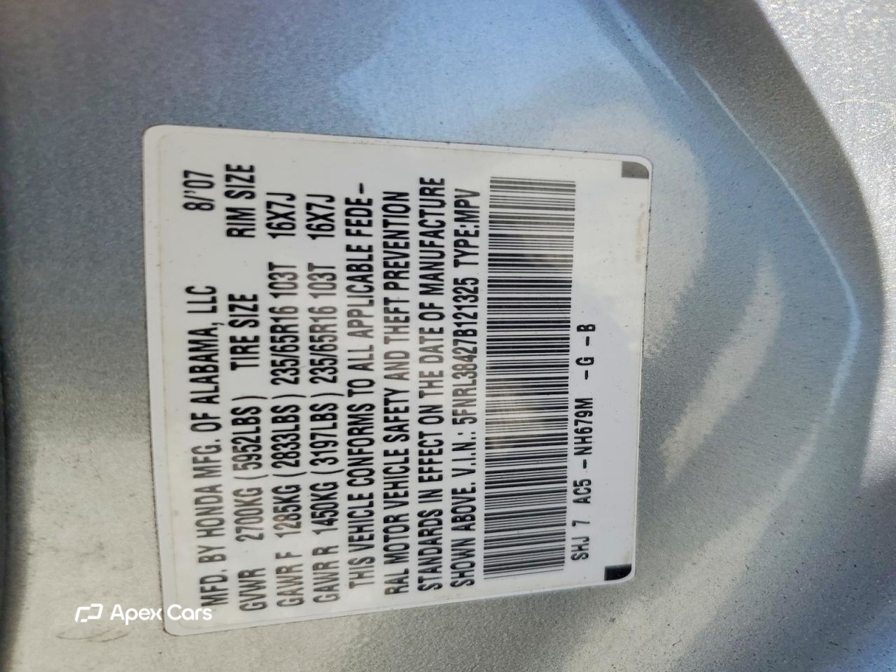 Honda Odyssey 2007