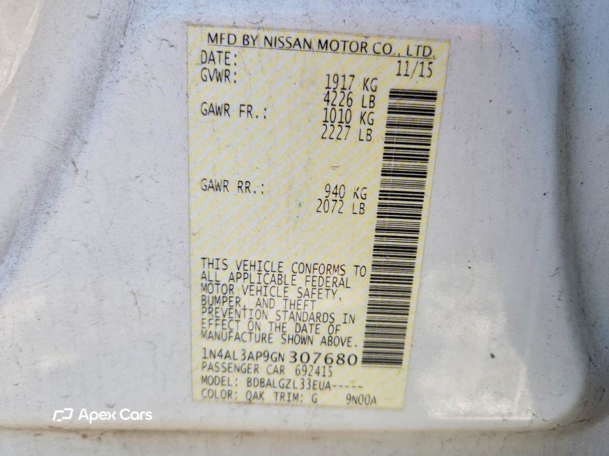 Nissan Altima 2016