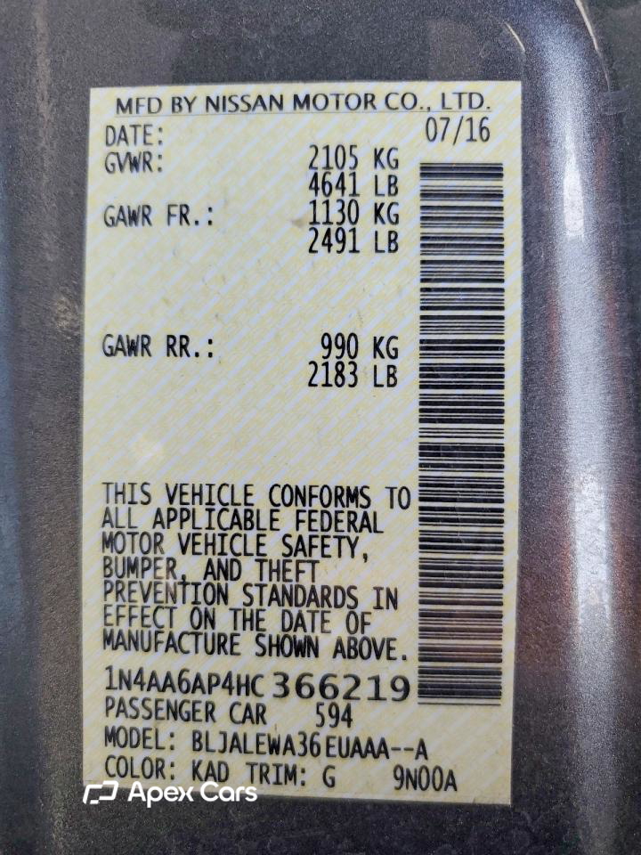 Nissan Maxima 2017
