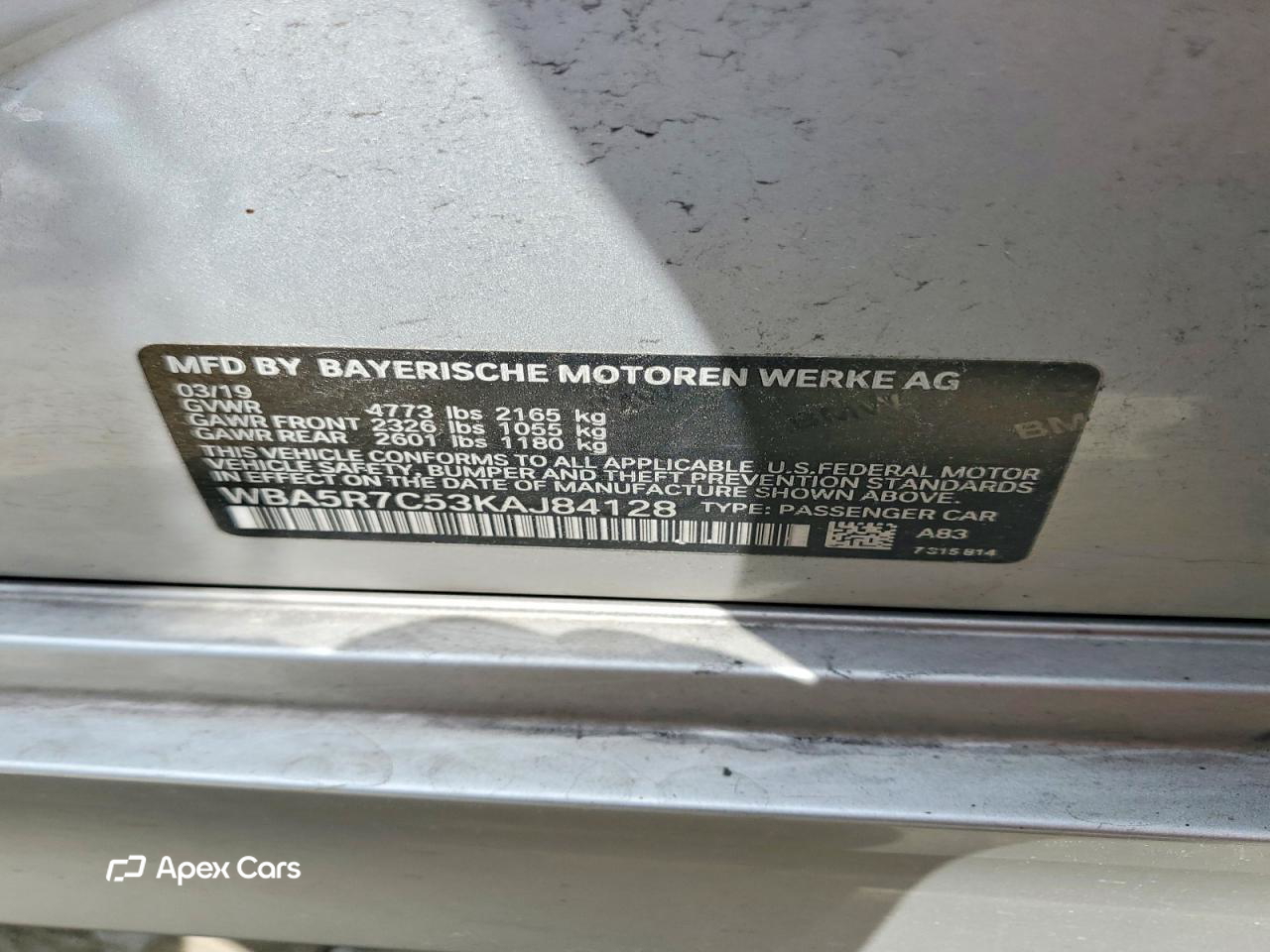 BMW Series 3 2019