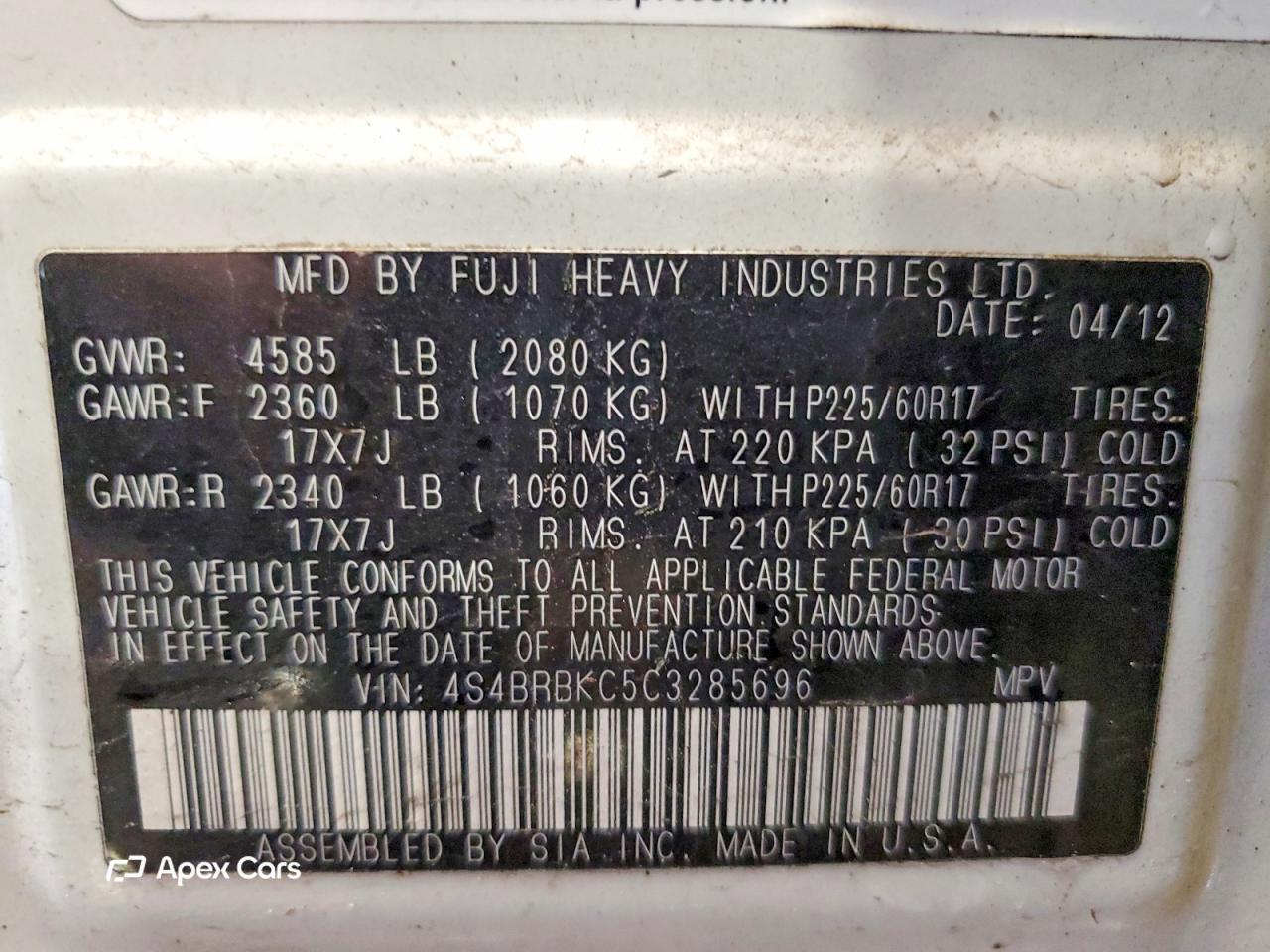 Subaru Outback 2012
