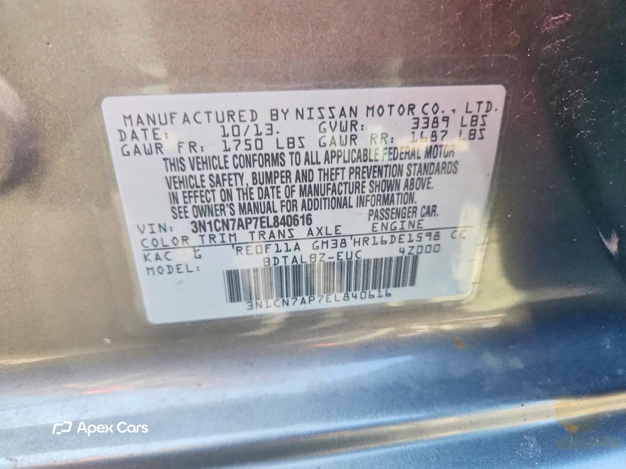 Nissan Versa 2014