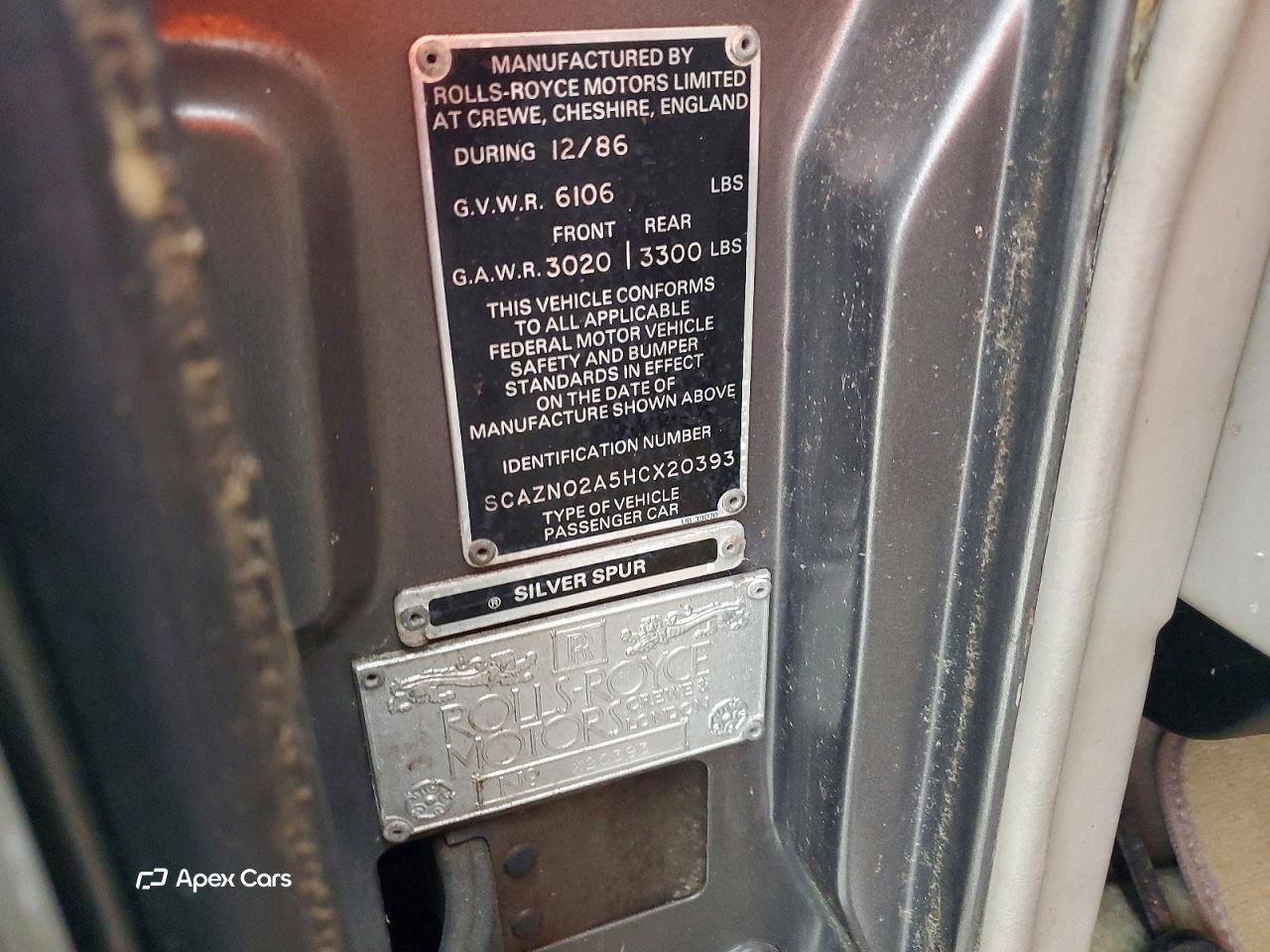 Rolls-Royce Silver Spur 1987