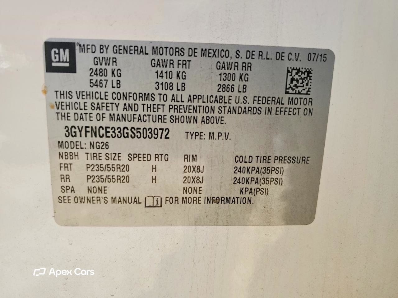 Cadillac SRX 2016