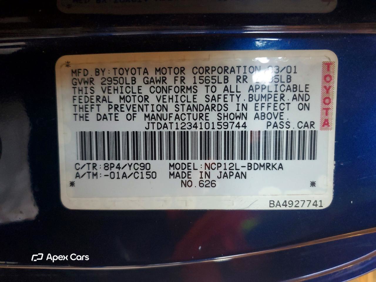 Toyota Echo 2001