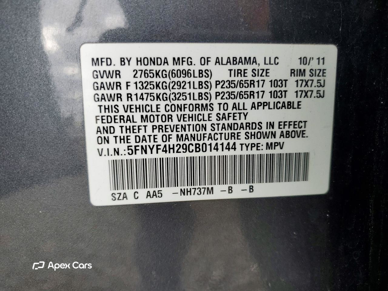 Honda Pilot 2012