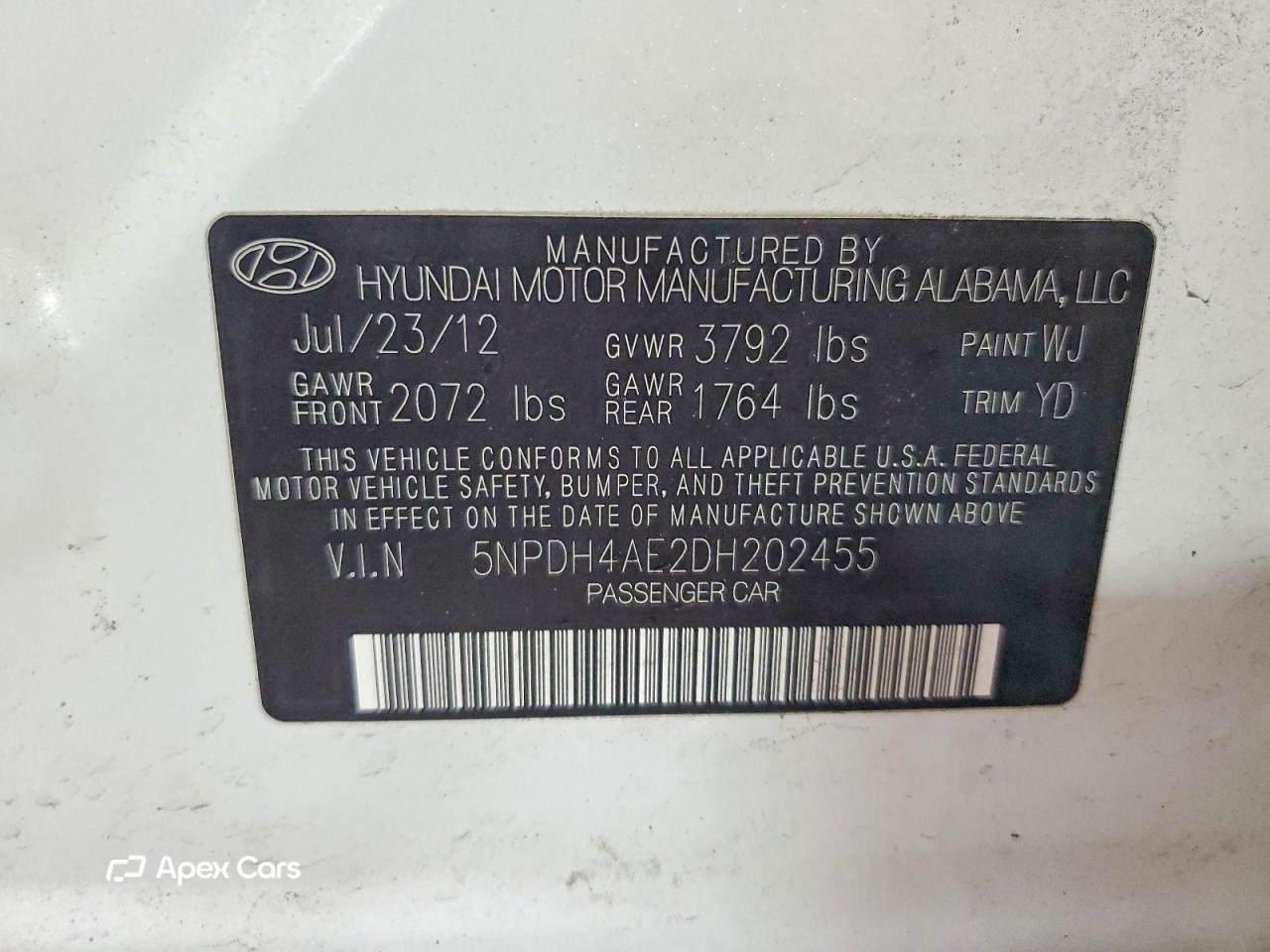 Hyundai Elantra 2013