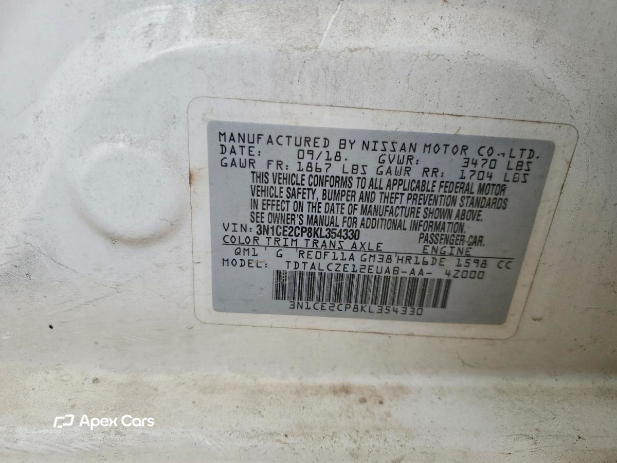 Nissan Versa 2019
