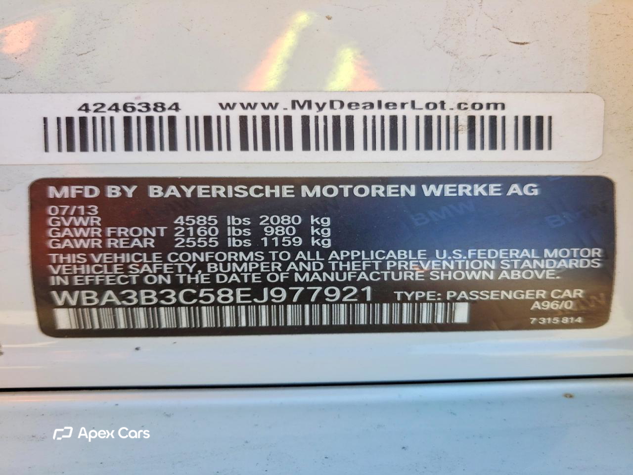BMW Series 3 2014