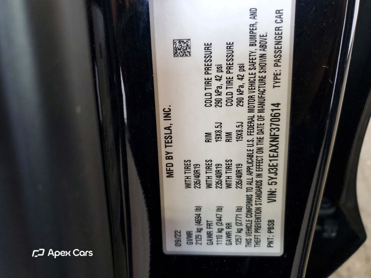 Tesla Model 3 2022