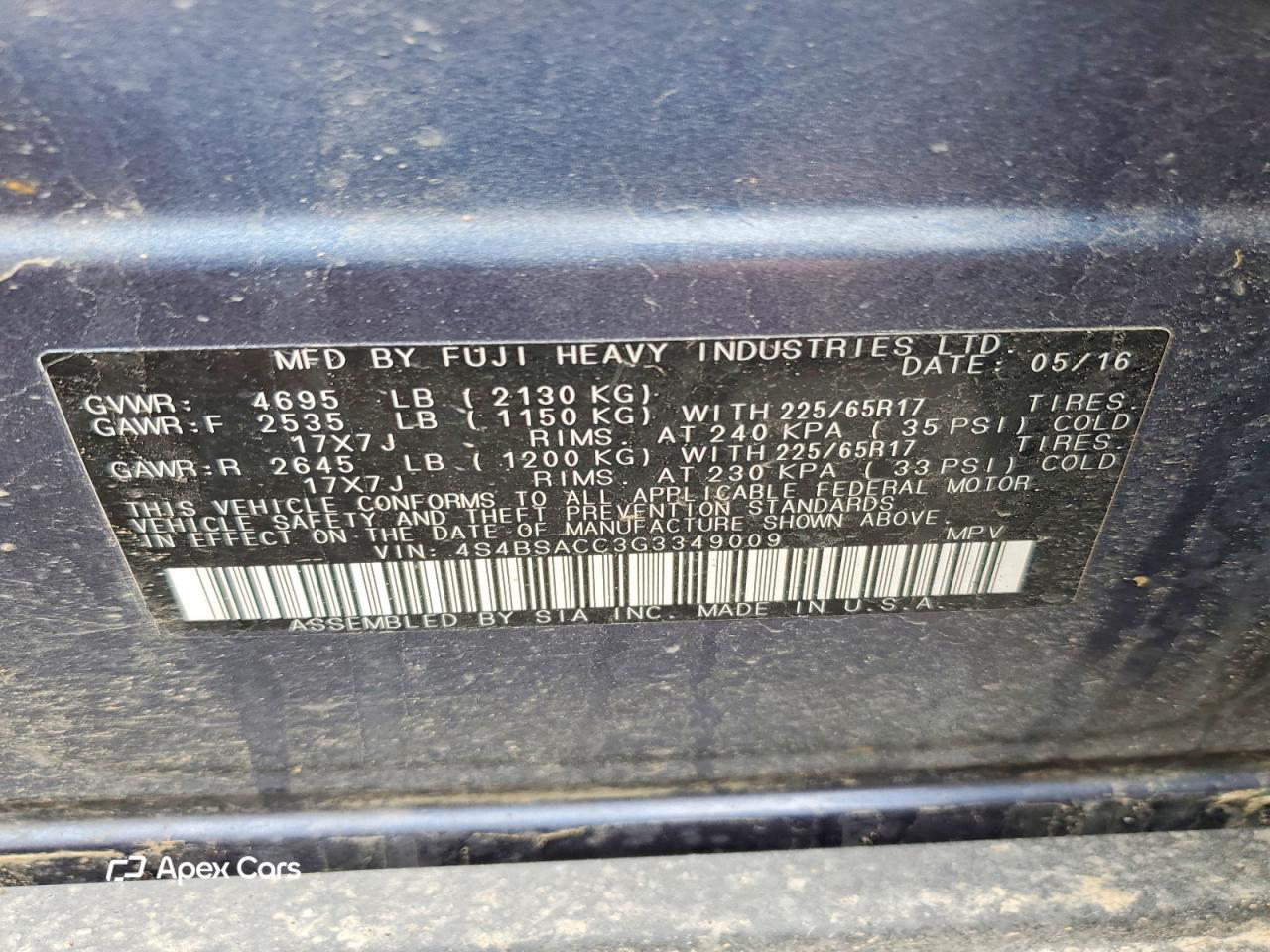 Subaru Outback 2016