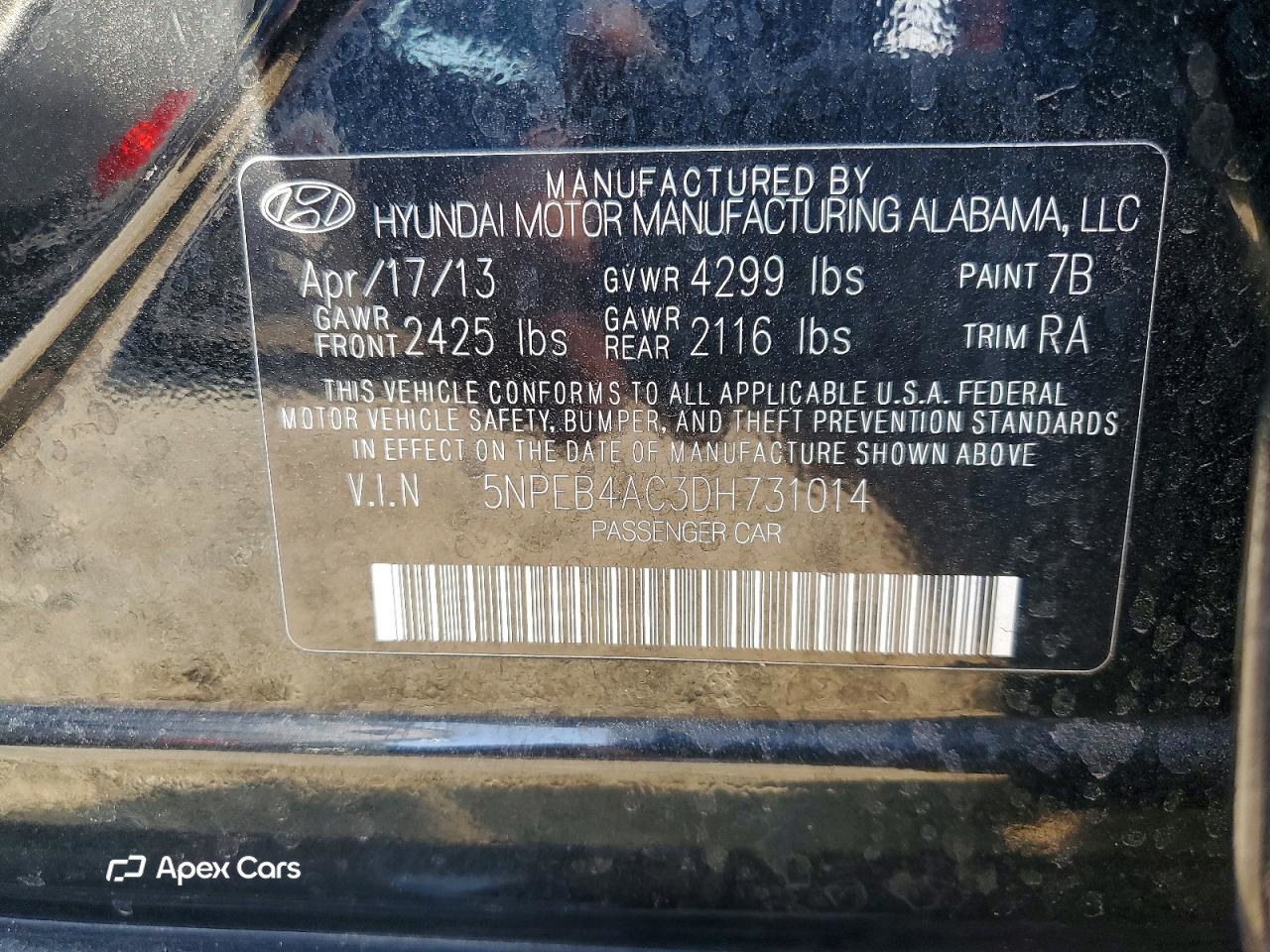Hyundai Sonata 2013