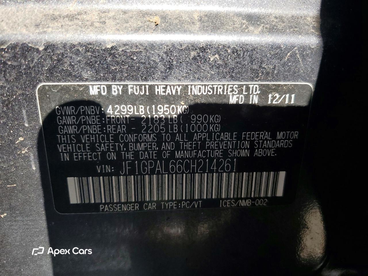 Subaru Impreza 2012