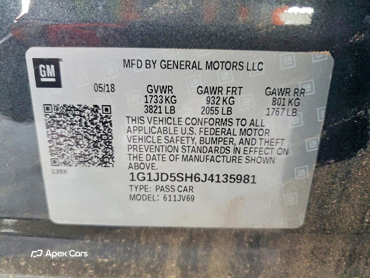 Chevrolet Sonic 2018