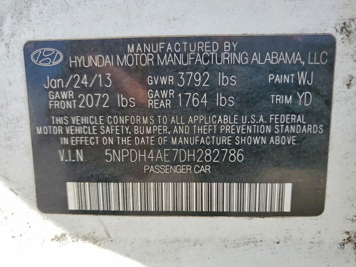 Hyundai Elantra 2013