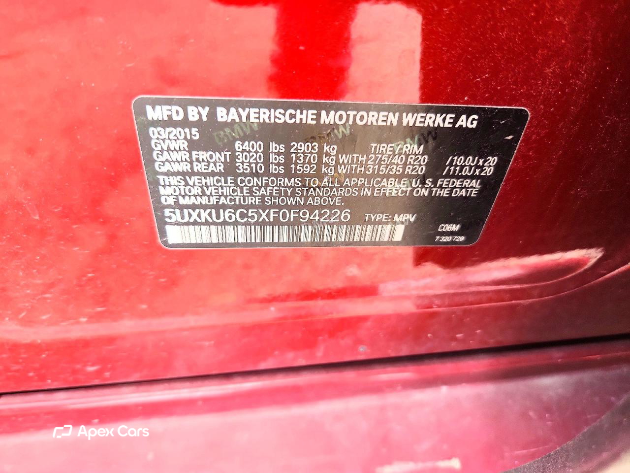 BMW X6 2015