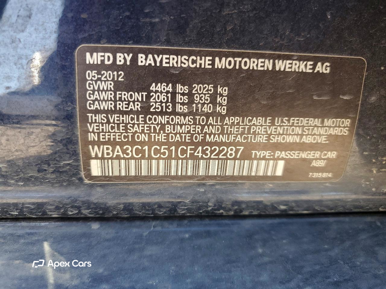 BMW Series 3 2012