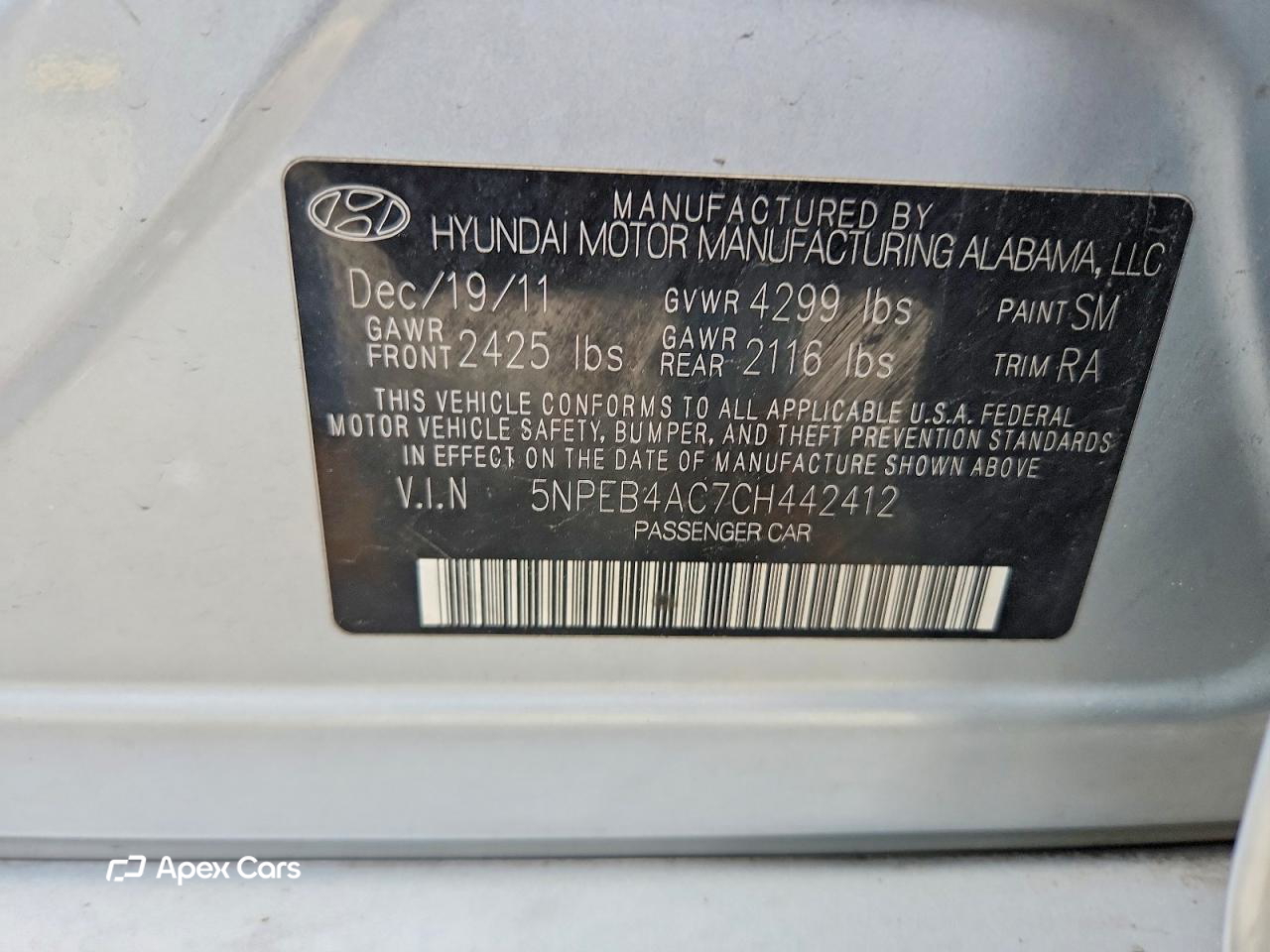 Hyundai Sonata 2012